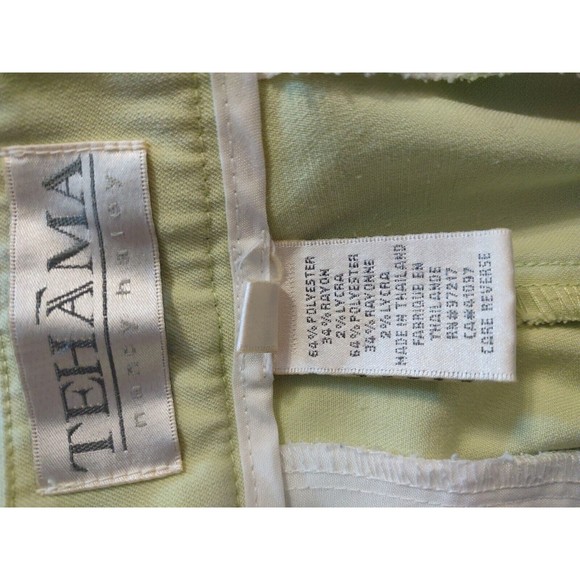 Tehama Nancy Haley Shorts Size 10 Light Green - Picture 5 of 8